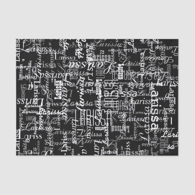 Papel De Seda criativo com nome personalizado (Frente )