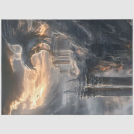 Papel De Seda Criatura majestosa de dissociação na arquitetura r