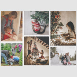 Papel De Seda Crie a sua própria Colagem de Natal Personalizada