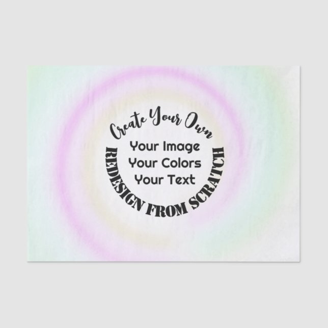 Papel De Seda Crie o Seu Próprio Personalizado (Frente )