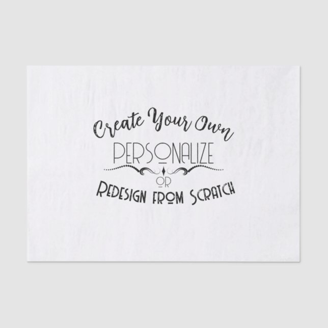 Papel De Seda Crie seu (Frente )