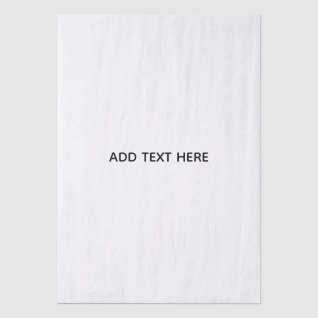 Papel De Seda Crie seu próprio branco  (Frente )