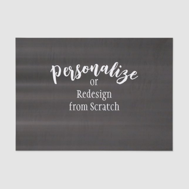 Papel De Seda Crie seu próprio design personalizado (Frente )