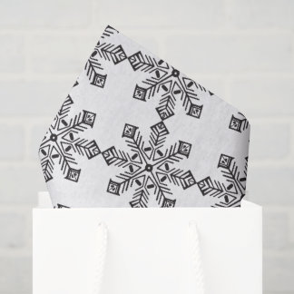 Papel De Seda Crie Seu Próprio Floco de Neve Estilizado Vintage