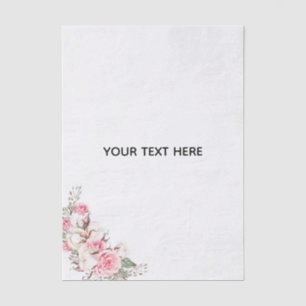 Papel De Seda Crie Seu Próprio Floral