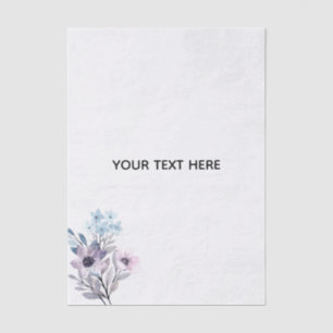 Papel De Seda Crie Seu Próprio Floral