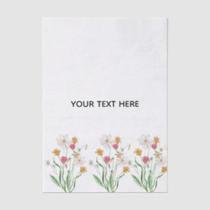 Papel De Seda Crie Seu Próprio Floral 