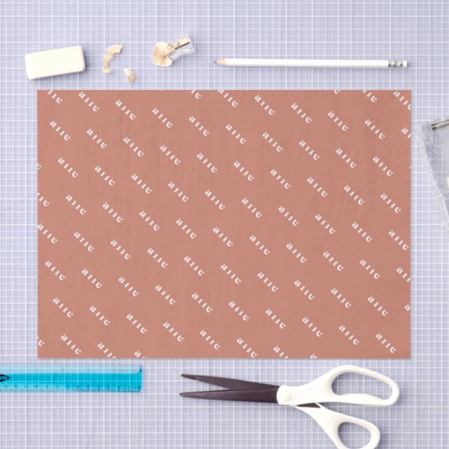 Papel De Seda Crie Seu Próprio Nome Personalizado (Arte )