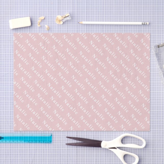 Papel De Seda Crie Seu Próprio Nome Personalizado (Arte )