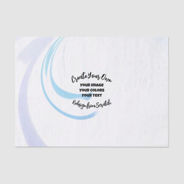 Papel De Seda Crie seu próprio personalizado (Frente )