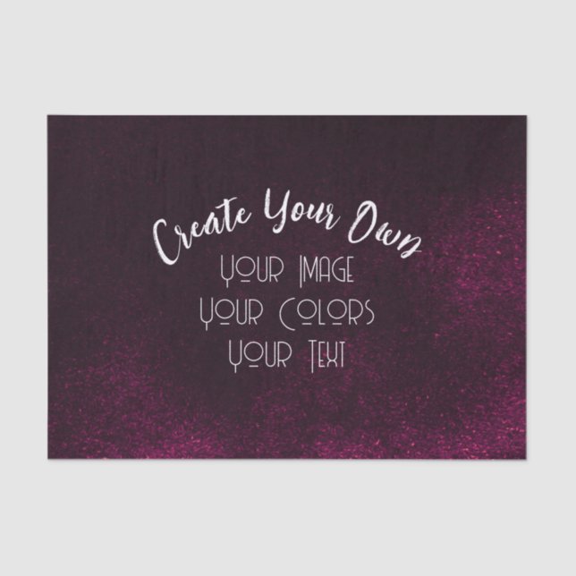 Papel De Seda Crie seu próprio personalizado (Frente )