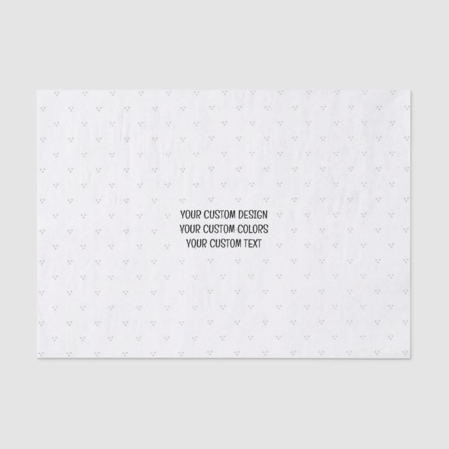 Papel De Seda Crie seu próprio personalizado (Frente )