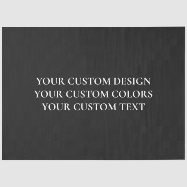 Papel De Seda Crie seu próprio personalizado (Frente )