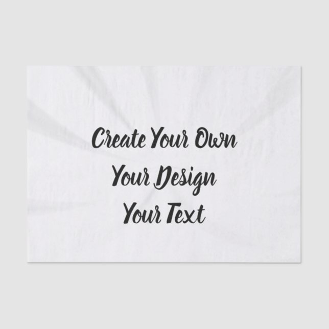 Papel De Seda Crie seu próprio personalizado (Frente )