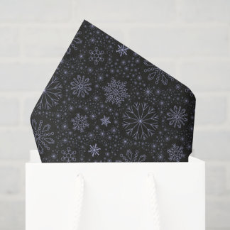 Papel De Seda Crie Seus Próprios Flocos de Neve Minimalistas Vin