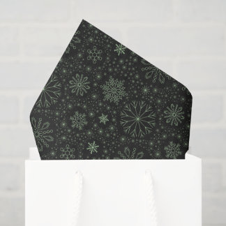 Papel De Seda Crie Seus Próprios Flocos de Neve Minimalistas Vin