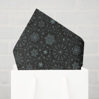 Papel De Seda Crie Seus Próprios Flocos de Neve Minimalistas Vin