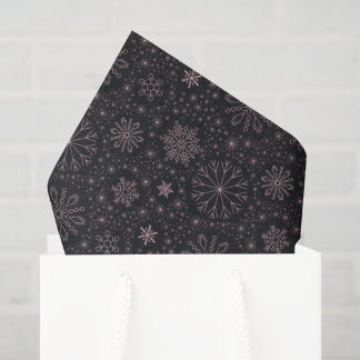 Papel De Seda Crie Seus Próprios Flocos de Neve Minimalistas Vin