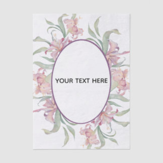 Papel De Seda Crie Sua Própria Borda Floral Colorida