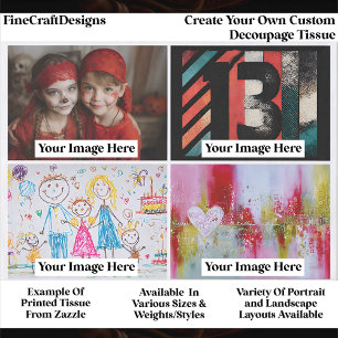 Papel De Seda Crie Sua Própria Decoupage de Paisagem Personaliza