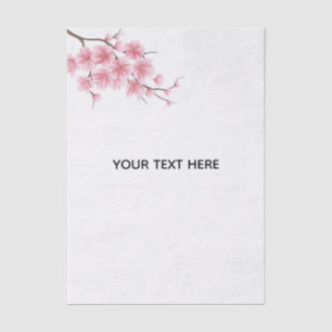 Papel De Seda Crie Sua Própria Flor de Cerejeira