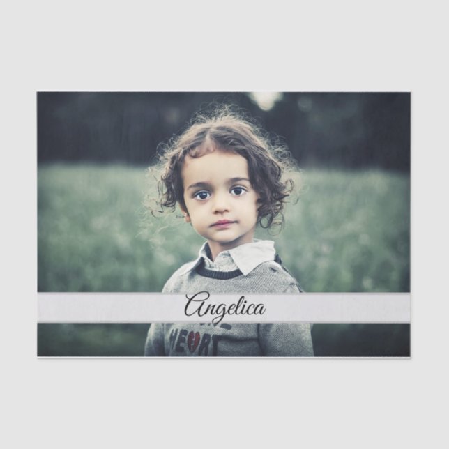 Papel De Seda Crie sua própria foto (Frente )