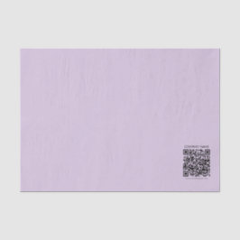 Papel De Seda Crie um Código QR | Lilás Lavanda Claro