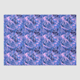 Papel De Seda Crimson Rosella Tropical Blue
