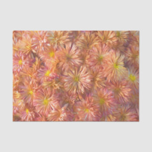 Papel De Seda Crisântemo Flor Rosa Amarela Decoupage Bonito