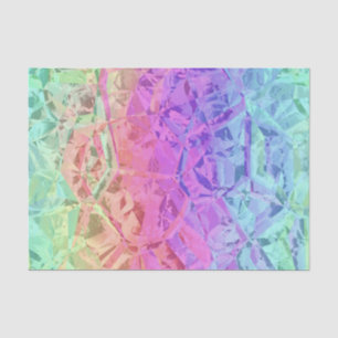Papel De Seda Cristal arco-íris congelado: