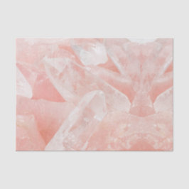 Papel De Seda Cristal de quartzo cor-de-rosa