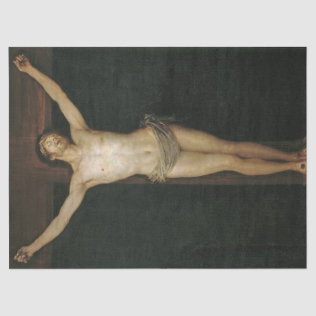 Papel De Seda Cristo Crucificado (Jesus na Cruz) (de Goya) (Frente )