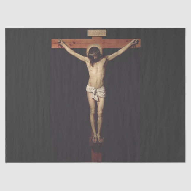 Papel De Seda Cristo Crucificado por Diego Velazquez (Frente )