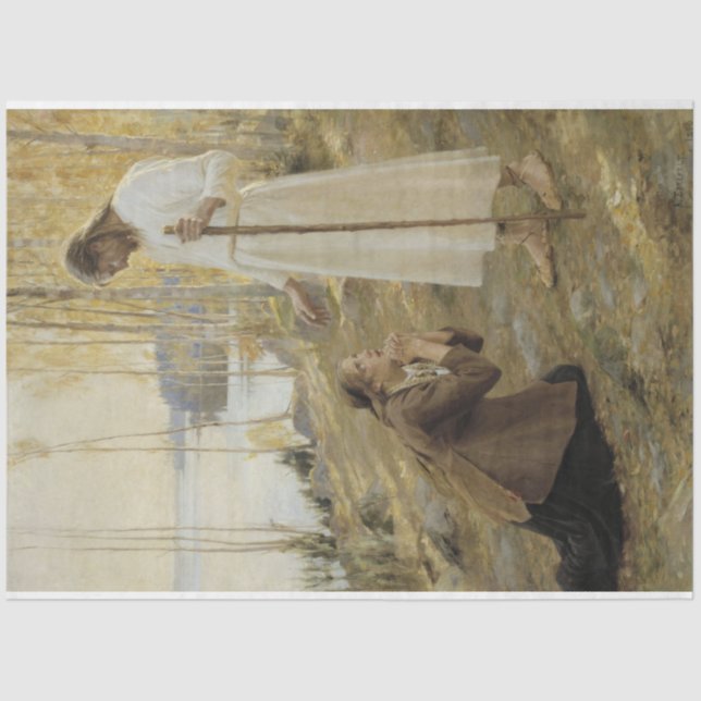 Papel De Seda Cristo e Mary Magdalene na Finlândia (Frente )