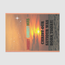 Papel De Seda Cristo Nosso Salvador Foi Nascer Hoje