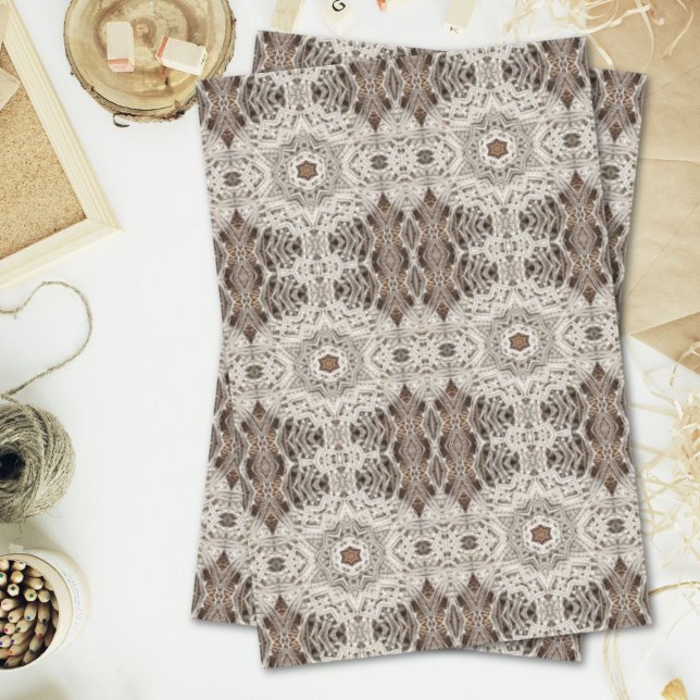 Papel De Seda crochê tribal boho chic (tropical beach boho chic tribal macrame crochet tissue paper)