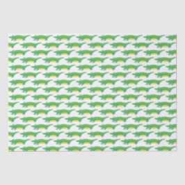Papel De Seda Crocodilo crocodilo de crocodilo verde amarelo