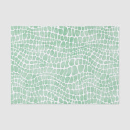 Papel De Seda Crocodilo de Aquarela Verde