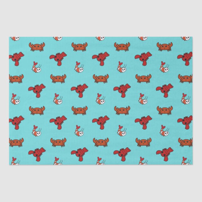 Papel De Seda Crustáceos (Frente )