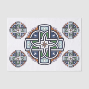 Papel De Seda Cruz celta Deco