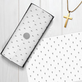 Papel De Seda Cruzamentos - Cinzas