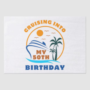 Papel De Seda Cruzeiro Para o Meu 50º Aniversário de Barco