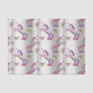 Papel De Seda Crystal Rainbow Unicorns