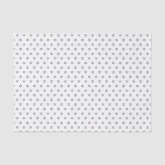 Papel De Seda Crystal Snowflake - (Frente )