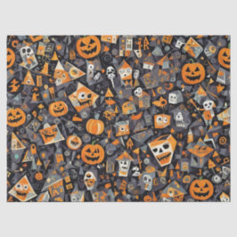 Papel De Seda Cubismo Halloween