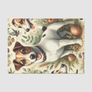 Papel De Seda Cuja Vintage Jack Russell Terrier