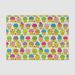 Papel De Seda Cupcakes coloridos