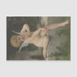 Papel De Seda Cupido com borboleta (por Bouguereau)