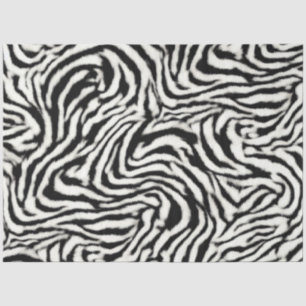 Papel De Seda Curva-zebra Exótica Safari