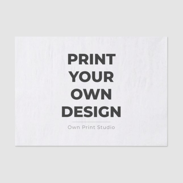 Papel De Seda Custom Print Your Own | Printing My Own To Order (Frente )